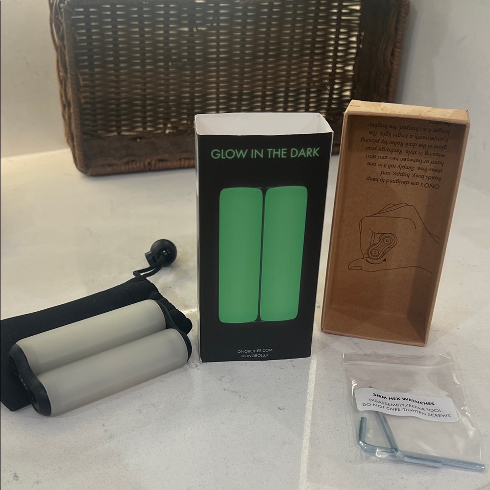 Glow In The Dark Handlebar Grips. New In Package. Stress Relief